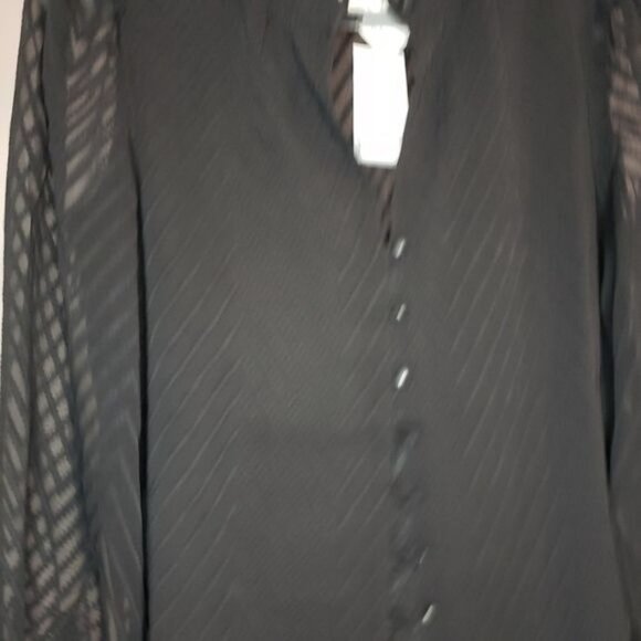 NWT Walter‎ Baker Justice Chevron Ruffle Long Sleeve Top Size Small - Picture 7 of 12